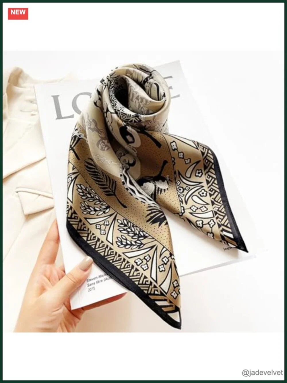Pure Mulberry Silk Square Scarf 27